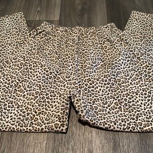 Tiger print pants fit medium/large
